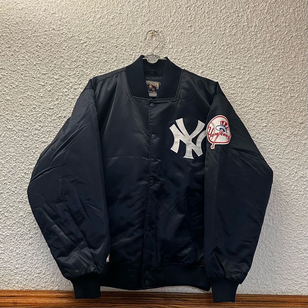 Majestic Navy Cooperstown Collection NY JACKET